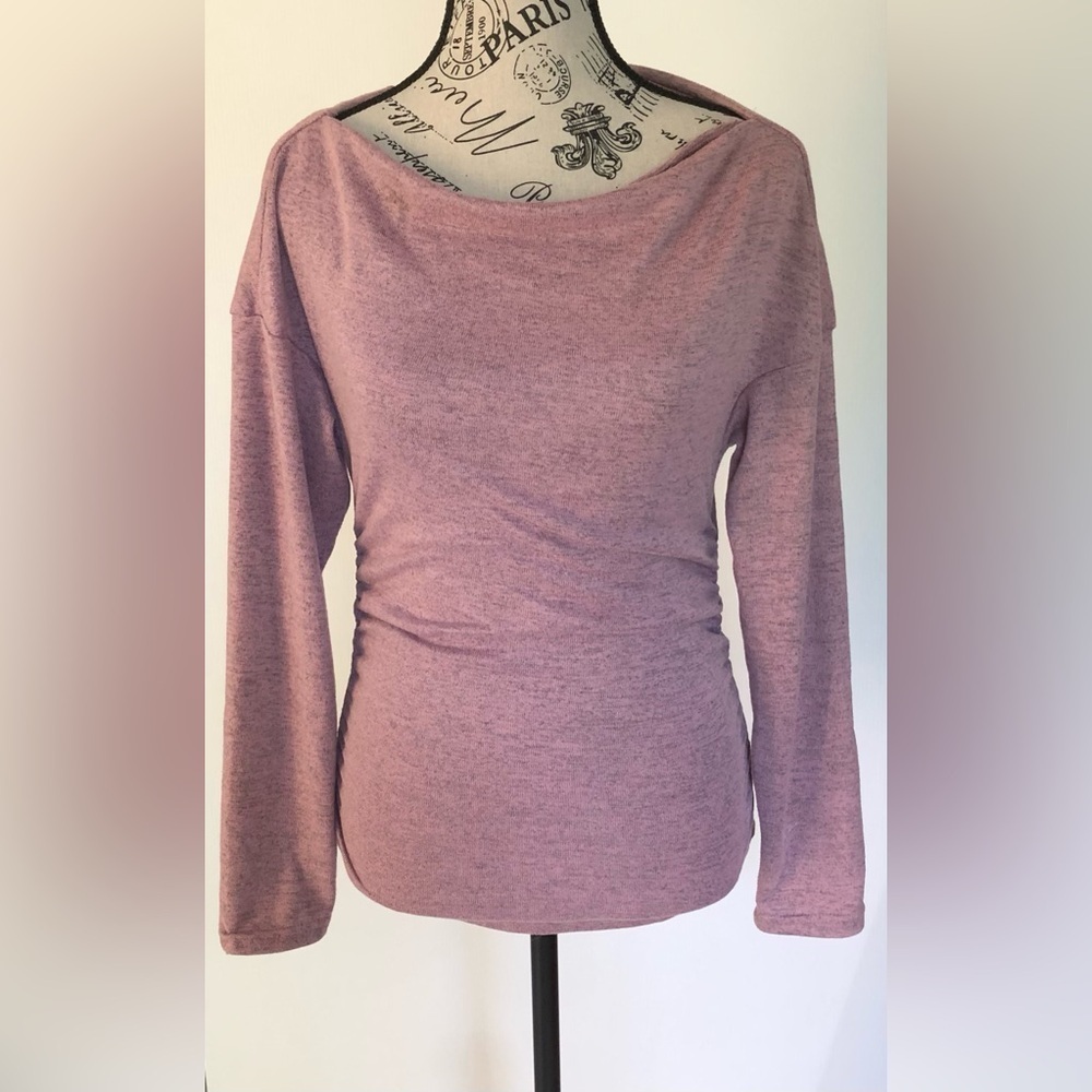 2/$17 SHEIN Long Sleeve Sweater, pink/ grey small